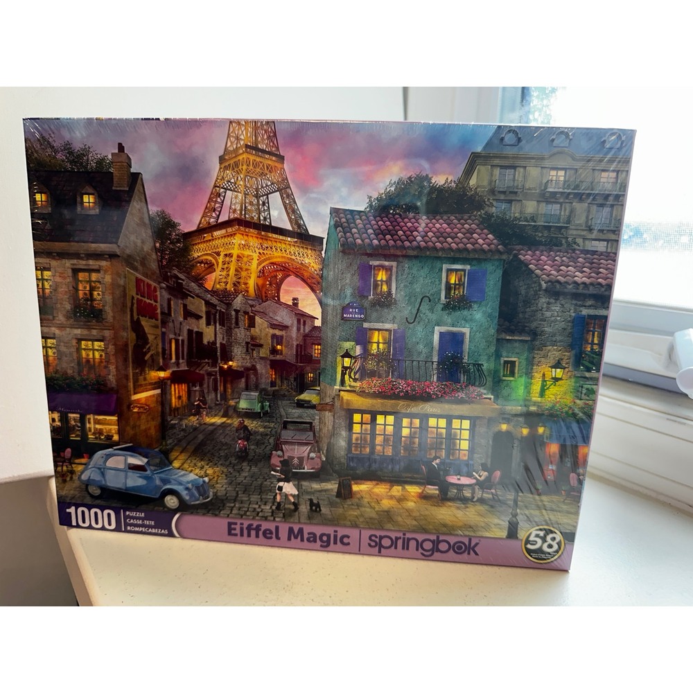 Springbok Eiffel Magic 1000 Piece Jigsaw Puzzle Paris Scene 38-10936 New Sealed
